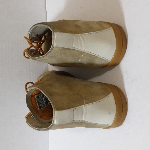 CLAE men\'s suede boots size 11.5 cream lace up style main image 6